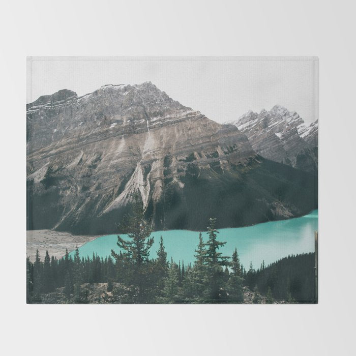 Peyto Lake II Throw Blanket Gallery Image 2