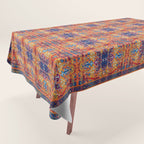 Saffron Elegance: Timeless Berber Atlas Moroccan Aesthetics Tablecloth Gallery Image 1