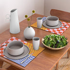 Retro Checkerboard Collage 03 Placemat Gallery Image 2