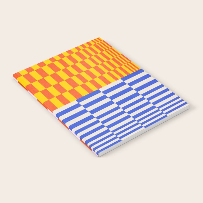 Retro Checkerboard Collage 03 Notebook Gallery Image 2