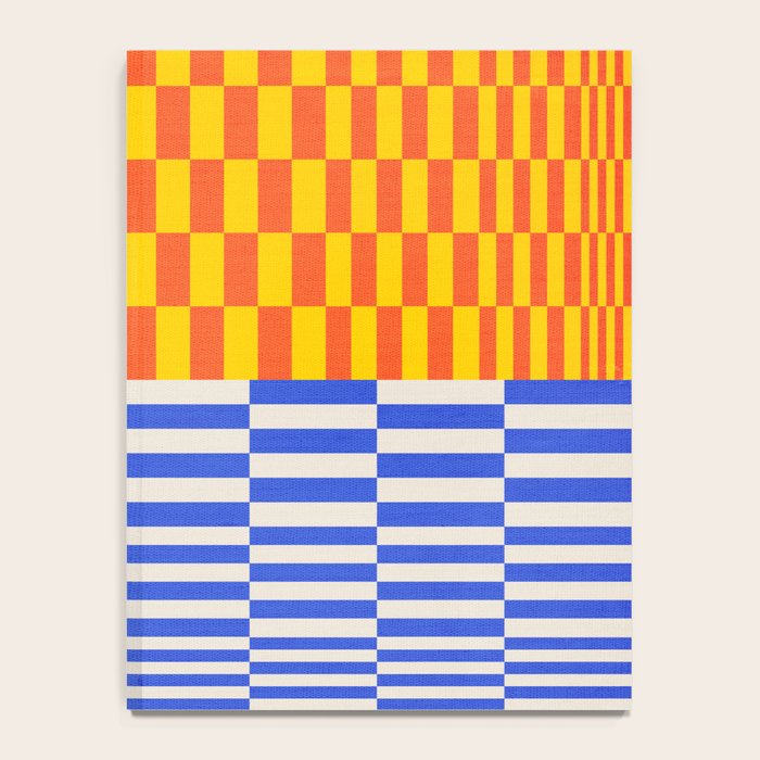 Retro Checkerboard Collage 03 Notebook Gallery Image 4