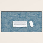 Cat Waves Pattern 2 Desk Mat Gallery Image 1