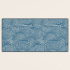Cat Waves Pattern 2 Desk Mat Gallery Image 3