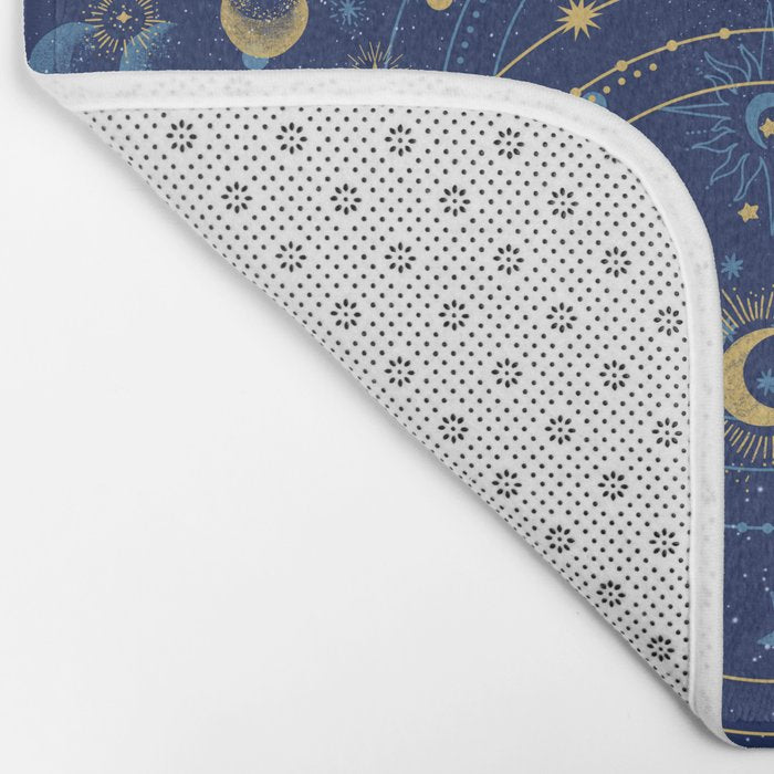 Pattern mystic celestial dark A Bath Mat Gallery Image 2