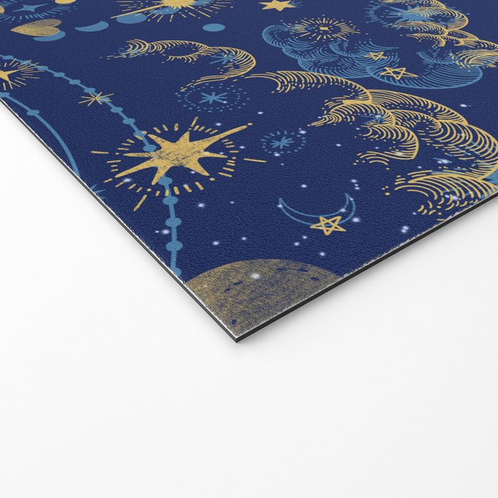 Pattern mystic celestial dark A Welcome Mat Gallery Image 2
