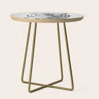 Tiger - Black & White Side Table Gallery Image 1