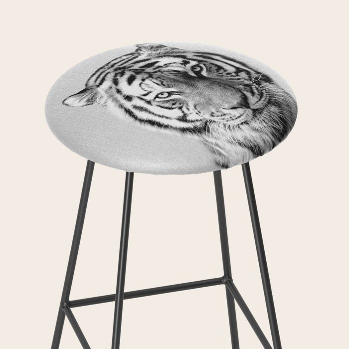 Tiger - Black & White Stool Gallery Image 2