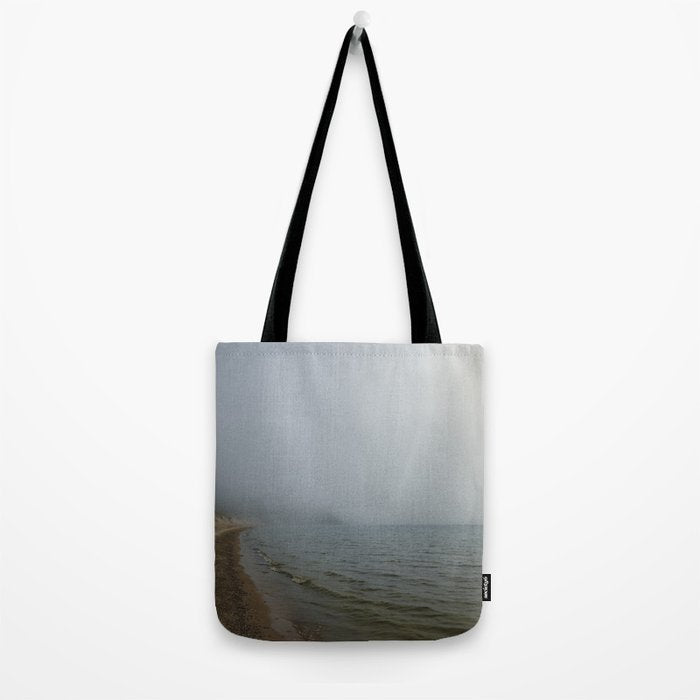 Walking Meditation x Michigan photograph travel photo water Tote Bag Gallery Image 2