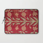 Vintage Distressed Red Floral Laptop Sleeve Gallery Image 1