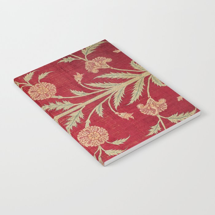 Vintage Distressed Red Floral Notebook Gallery Image 1