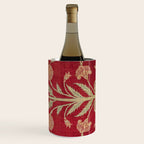 Vintage Distressed Red Floral Wine Chiller Gallery Image 3