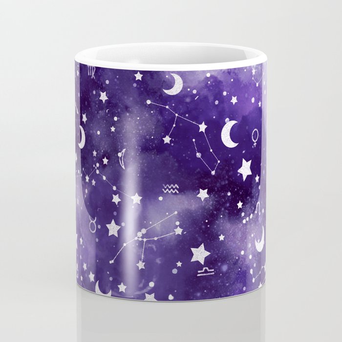 Zodiac Watercolor Ultraviolet Coffee Mug Gallery Image 4