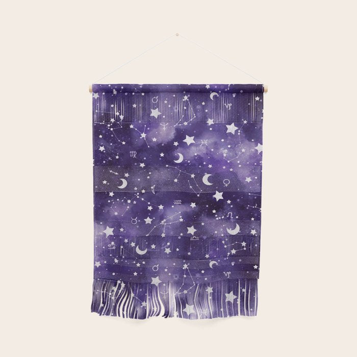 Zodiac Watercolor Ultraviolet Wall Hanging Gallery Image 1