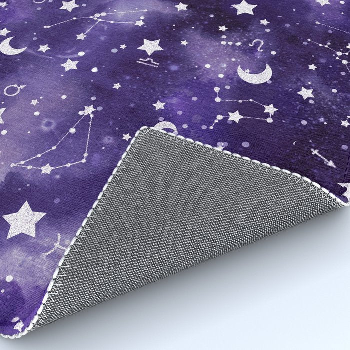 Zodiac Watercolor Ultraviolet Rug Gallery Image 4