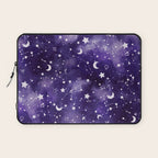 Zodiac Watercolor Ultraviolet Laptop Sleeve Gallery Image 1