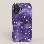 Zodiac Watercolor Ultraviolet iPhone Case Gallery Image 1