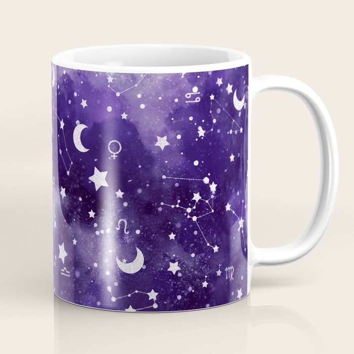 Zodiac Watercolor Ultraviolet Coffee Mug Gallery Image 1