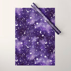 Zodiac Watercolor Ultraviolet Wrapping Paper Gallery Image 1