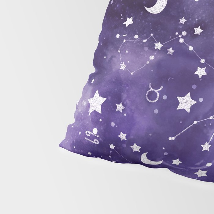 Zodiac Watercolor Ultraviolet Pillow Sham Gallery Image 4