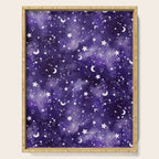 Zodiac Watercolor Ultraviolet Serving Tray Gallery Image 1