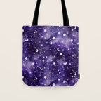 Zodiac Watercolor Ultraviolet Tote Bag Gallery Image 1