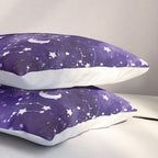Zodiac Watercolor Ultraviolet Pillow Sham Gallery Image 3