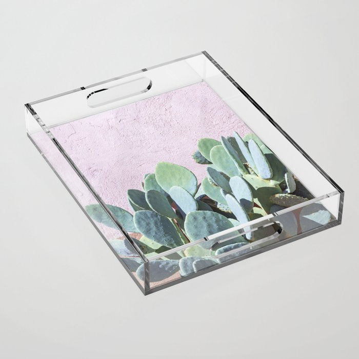 West Texas Cactus Photography Acrylic Tray Gallery Image 1