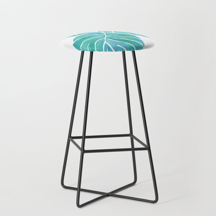 Monstera Tropical Plant Stool Gallery Image 1