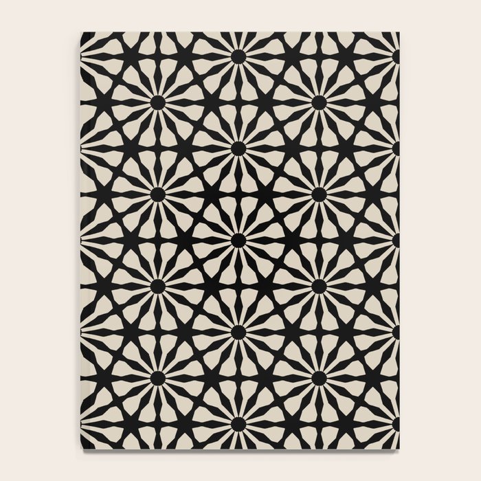 Monochrome Floral Geometric Pattern Notebook Gallery Image 4