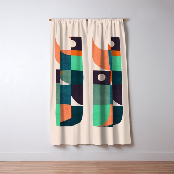 Two birds dancing Window Curtain Gallery Image 3