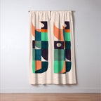 Two birds dancing Window Curtain Gallery Image 3