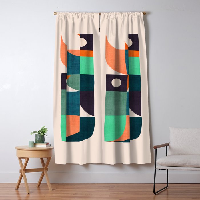 Two birds dancing Window Curtain Gallery Image 5