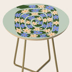 Flower Snake - Green, Blue and Off White Side Table Gallery Image 2