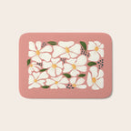 White Daisies On Pink Bath Mat Gallery Image 1