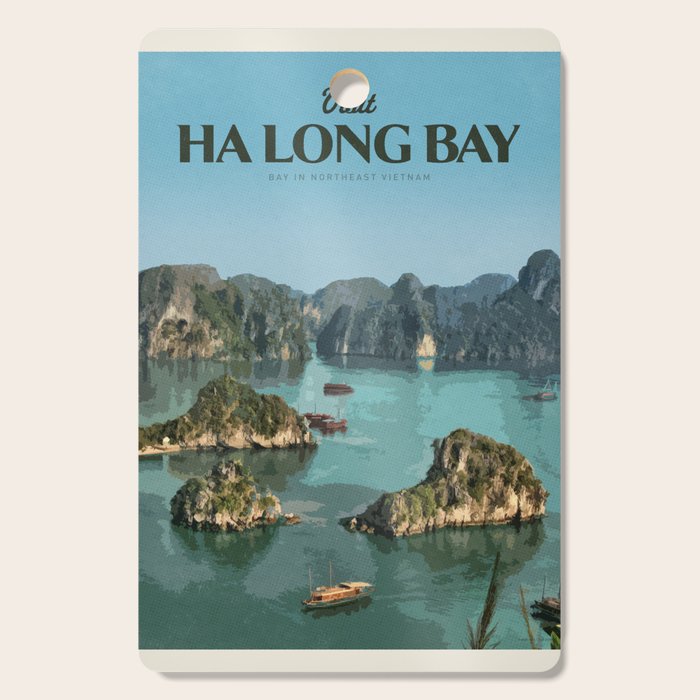 Visit Háº¡ Long Bay Cutting Board Gallery Image 1