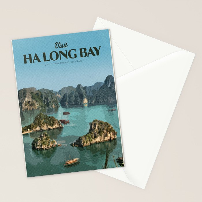 Visit Háº¡ Long Bay Stationery Card Gallery Image 2
