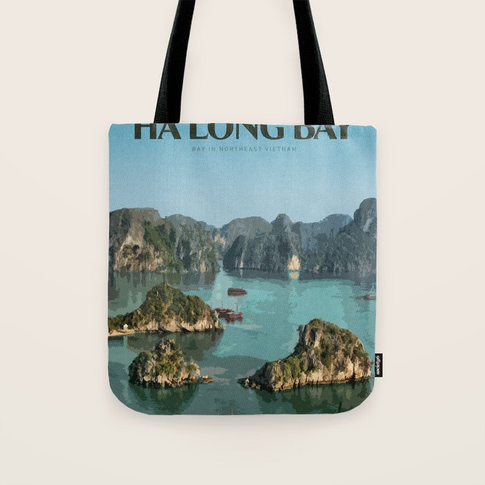 Visit Háº¡ Long Bay Tote Bag Gallery Image 1