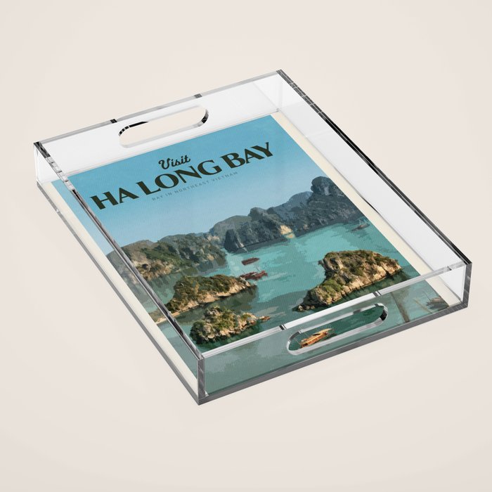 Visit Háº¡ Long Bay Acrylic Tray Gallery Image 1