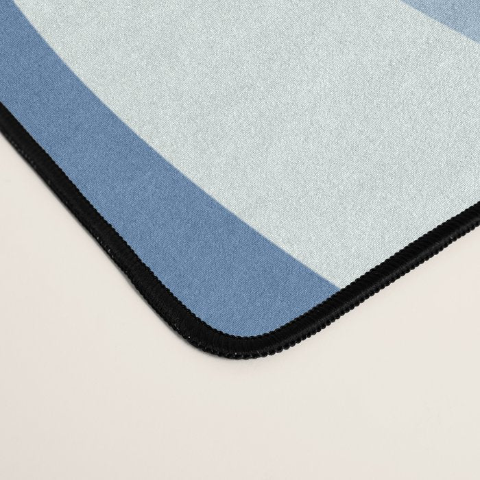 Retro 70s Butterfly in Ocean Blue Desk Mat Gallery Image 4