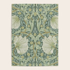 William Morris Vintage Pimpernel Privet Slate Mint Green Poster Gallery Image 4