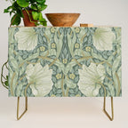 William Morris Vintage Pimpernel Privet Slate Mint Green Credenza Gallery Image 1