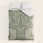 William Morris Vintage Pimpernel Privet Slate Mint Green Duvet Cover Gallery Image 6