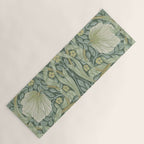William Morris Vintage Pimpernel Privet Slate Mint Green Yoga Mat Gallery Image 1