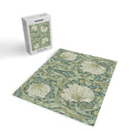 William Morris Vintage Pimpernel Privet Slate Mint Green Jigsaw Puzzle Gallery Image 2