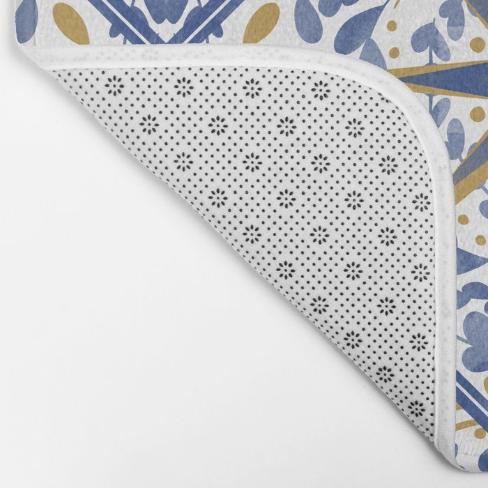 Intricate nature circular tiles B24 Bath Mat Gallery Image 2