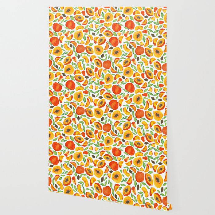 Peaches - Green Leaves Wallpaper Gallery Image 2
