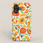 Peaches - Green Leaves iPhone Case Gallery Image 1