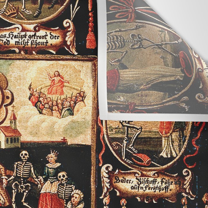 Hans Holbein - The dance of death Wall Tapestry Gallery Image 3