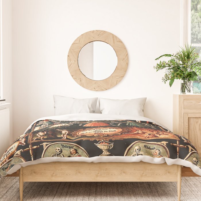 Hans Holbein - The dance of death Duvet Cover Gallery Image 3