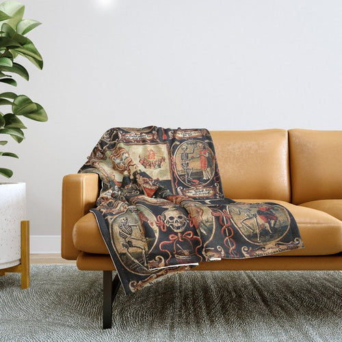 Hans Holbein - The Dance Of Death Throw Blanket Gallery Image 1